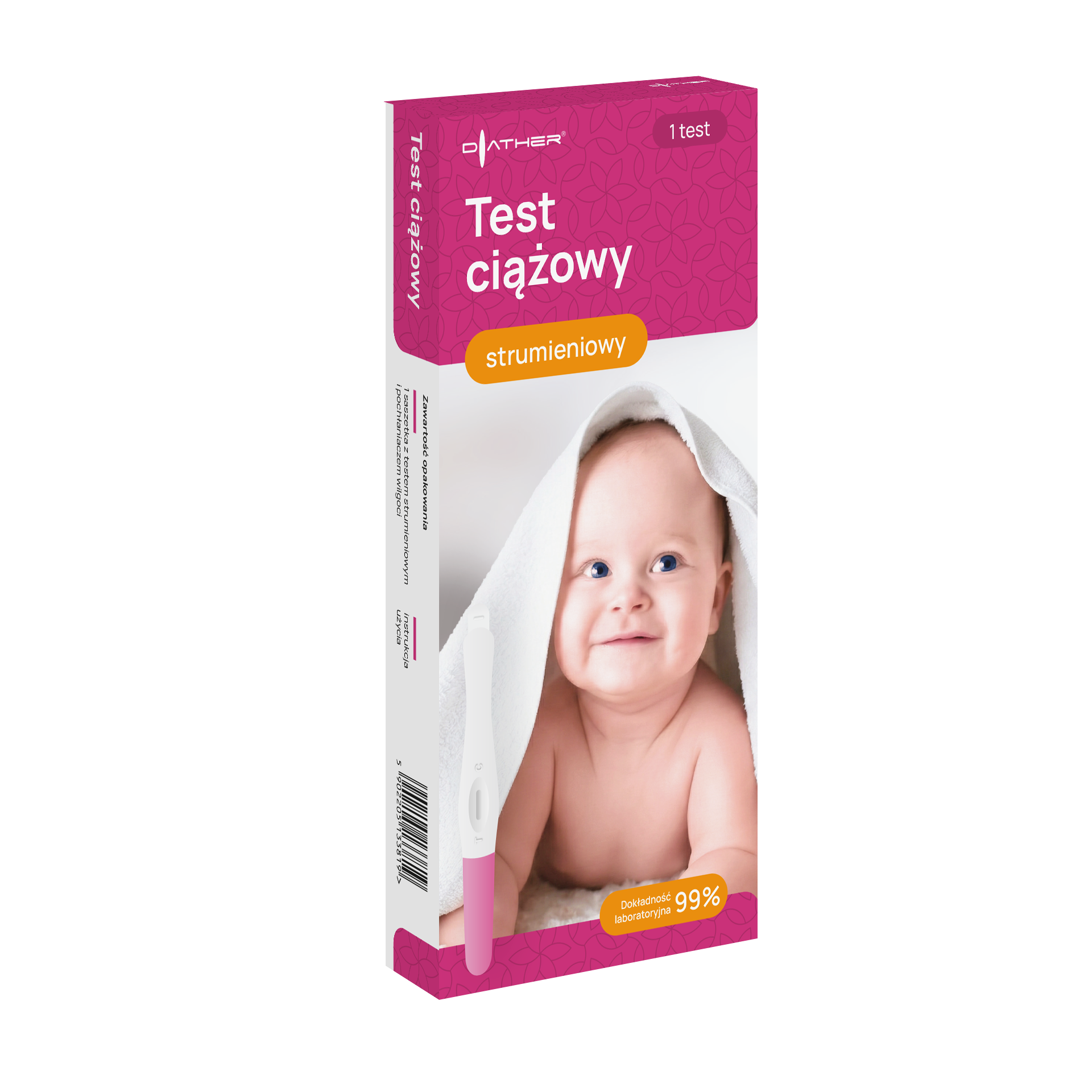 TEST CIĄŻOWY hCG strumieniowy