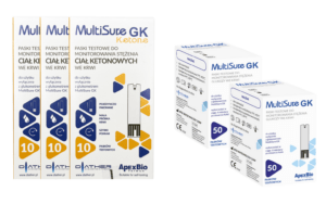 Zestaw pasków MultisureGK: 3×10 szt. pasków keto + 2×50 szt. pasków glukozowych-galeria-2
