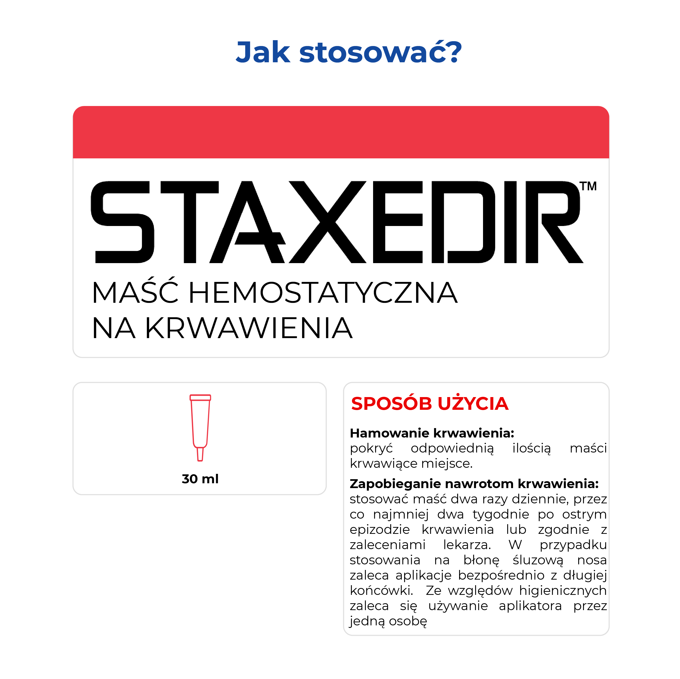 STAXEDIR™ maść hemostatyczna na krwawienia