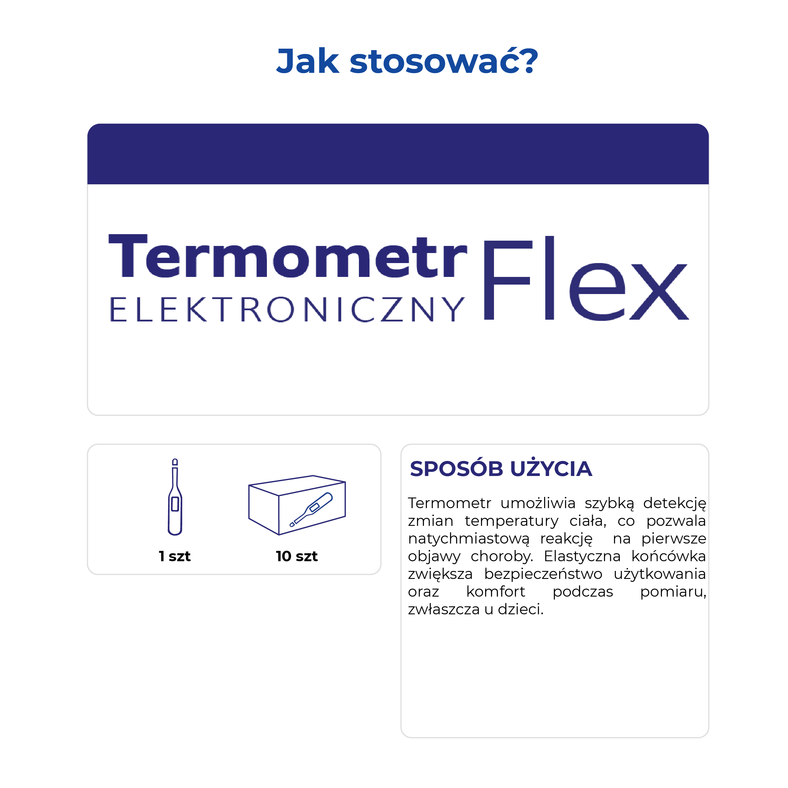 Termometr ELEKTRONICZNY Flex 1 sztuka