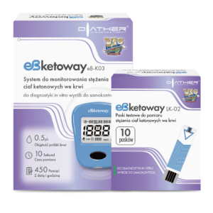 Zestaw do pomiaru stężenia ciał ketonowych eBKetoway/aparat + paski-galeria-1