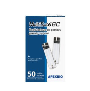 Paski testowe do glukometru Multisure GCTU pomiar glukozy we krwi 50 sztuk-galeria-1
