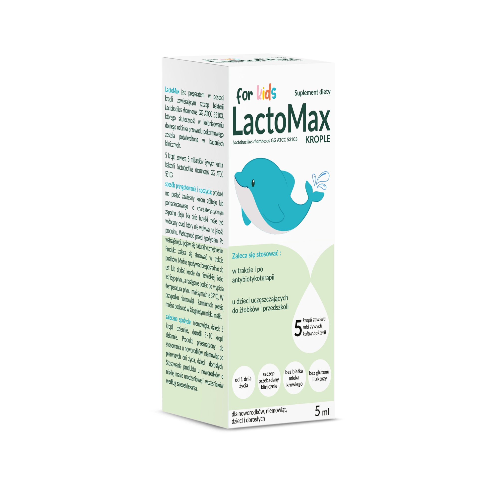 LactoMax KROPLE Dla Dzieci 5 ml